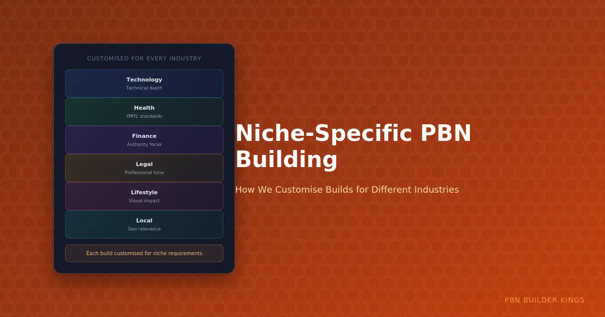 Niche-Specific PBN Building: How We Customise Builds for Different Industries