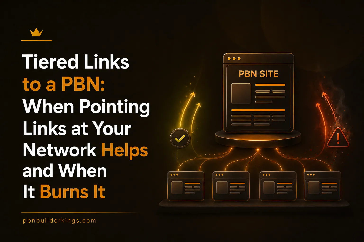 Tiered Links to a PBN When Pointing Links at Your Network Helps and When It Burns It